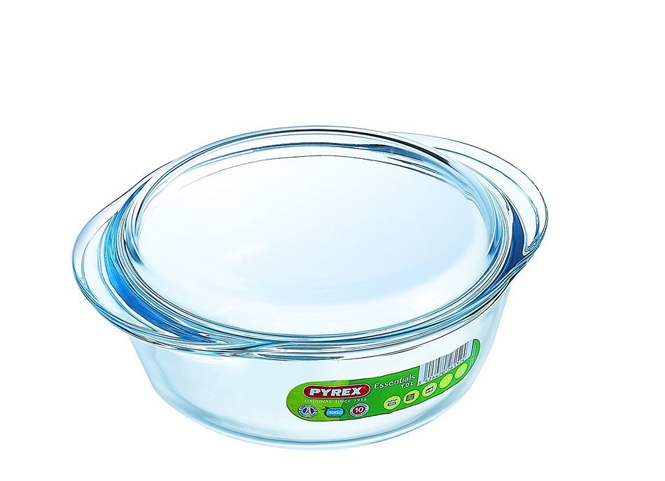 Pyrex 1 Litre Round Borosilicate Glass Casserole