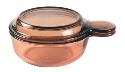 Corning Visions Amber Grab It w/ Lid ( 5 1/2" Dia ) ( V-150-B )