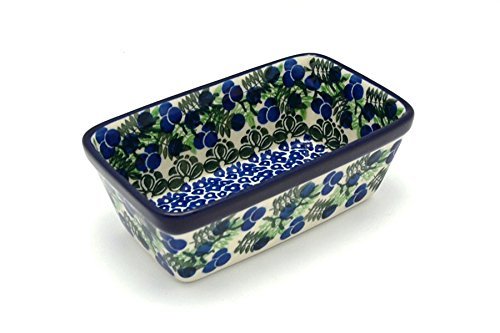 Polish Pottery Baker - Mini Loaf Pan - Huckleberry