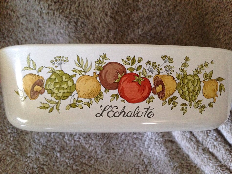 Corning Ware A-1-B 1-quart L'Echalote Spice of Life Corningware Bake Dish N6