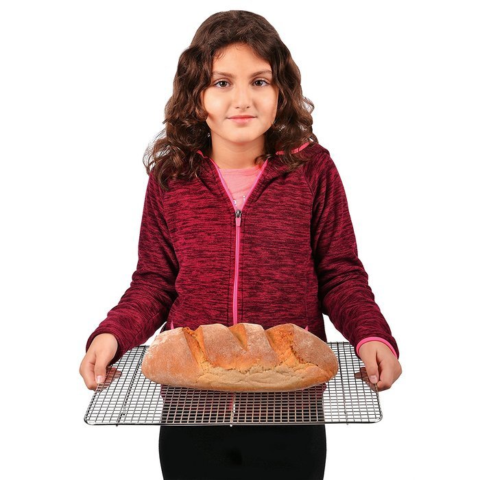 Stainless Steel Non-Stick Cooling & Baking Rack for Easy Cooking by Hexada &ndash; Dishwasher & Oven Safe, 16.5X11.5... N7