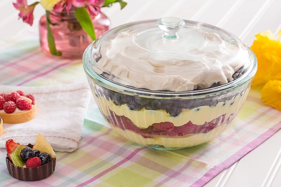Pyrex 5 Piece Sculpted Bakeware Set, Clear N2