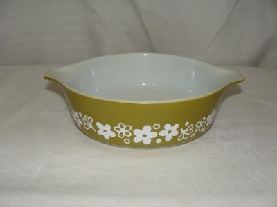 Vintage Pyrex Casserole Dish - Crazy Daisy Design - 500 ml - #471-B