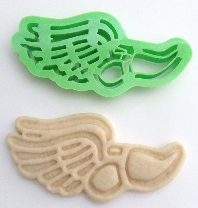 Running Shoe Emblem Icon 3" x 4" Runner Themed Cookie Cutter