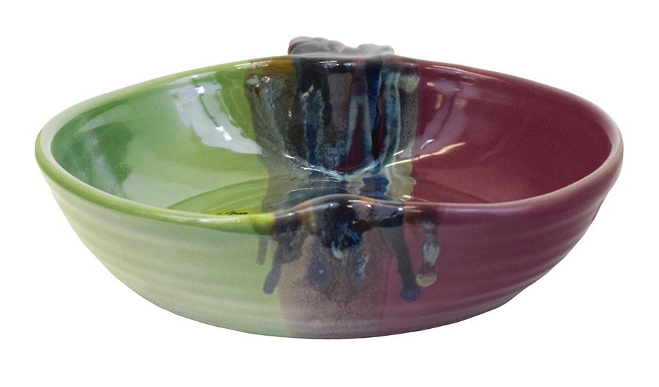 Clay In Motion Handmade Ceramic Apple Torte Baking Dish - Mossy Creek N2