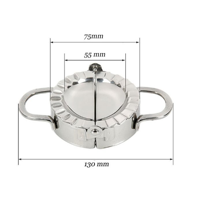 YEHAM Stainless Steel Food Grade Dumpling Maker Dough Press Pie Ravioli Mould Maker N2