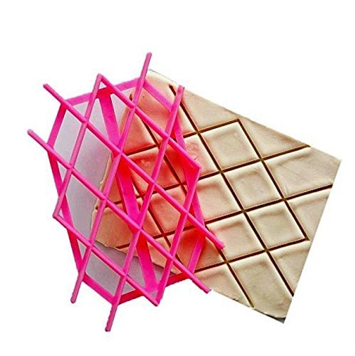 SHUFSunK Diamond Pattern Mould Tools Fondant Sugarpaste Cake Decorating Icing Baking N2