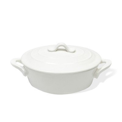 Maxwell and Williams Basics Oven Chef Oval Casserole, 112-Ounce, White