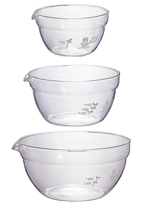 Hario 3-Piece "Katakuti" Mixing Bowl Set N2