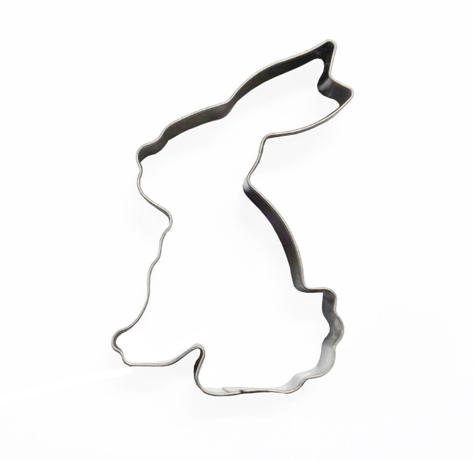 Yunko Lovely Animal Series Stainless Steel Cookie Cutter Fondant Cutter Puppy Cat Giraffe Elephant Rabbit Dolphin... N4