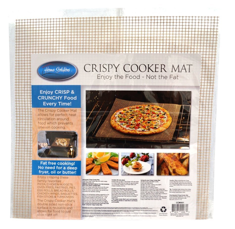 Healthy Cooking Baking Mat Set of 2 Large Non Stick Reusable Mesh Sheets Cook Without Oil Or Fat For Crispy Food... N3