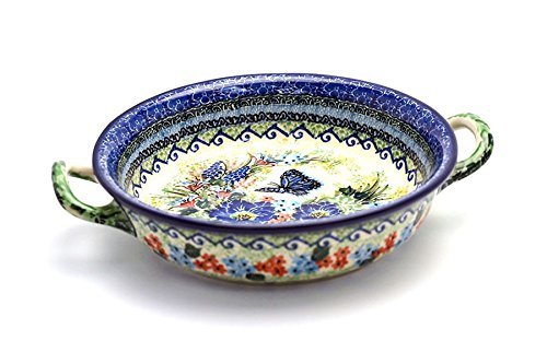 Polish Pottery Baker - Round with Handles - Medium - Unikat Signature - U4600