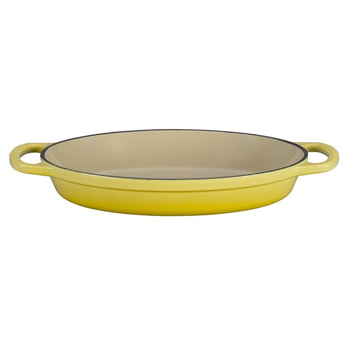 Le Creuset Enamel Cast Iron Signature Oval Baker, 2.25 quart, Cerise (Cherry Red) N4