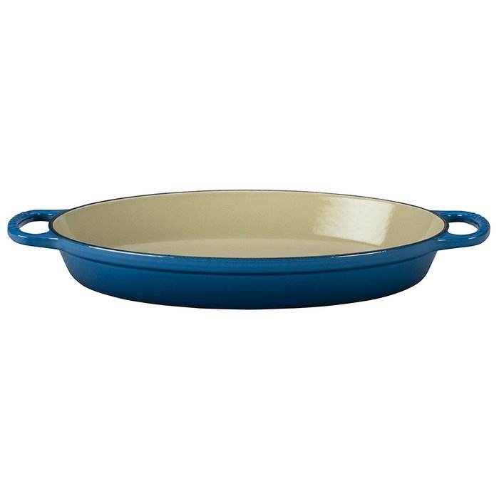 Le Creuset Enamel Cast Iron Signature Oval Baker, 2.25 quart, Cerise (Cherry Red) N6