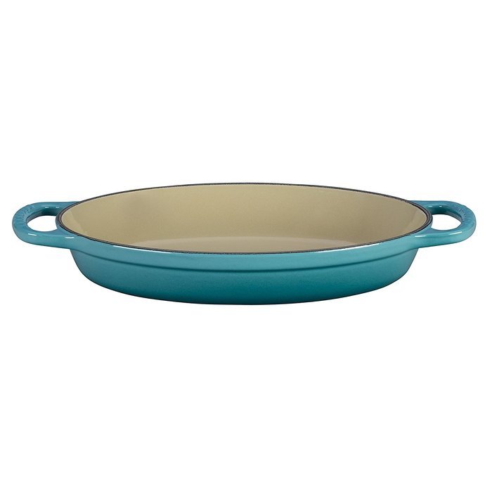 Le Creuset Enamel Cast Iron Signature Oval Baker, 2.25 quart, Cerise (Cherry Red) N7