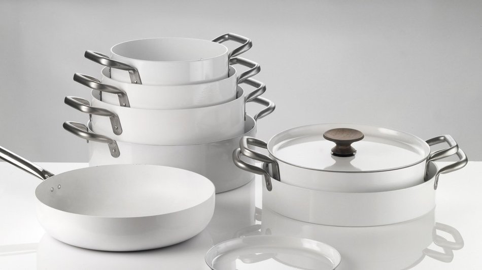 KnIndustrie Eat Big - Casserole with handles &Oslash;14.2 White N3