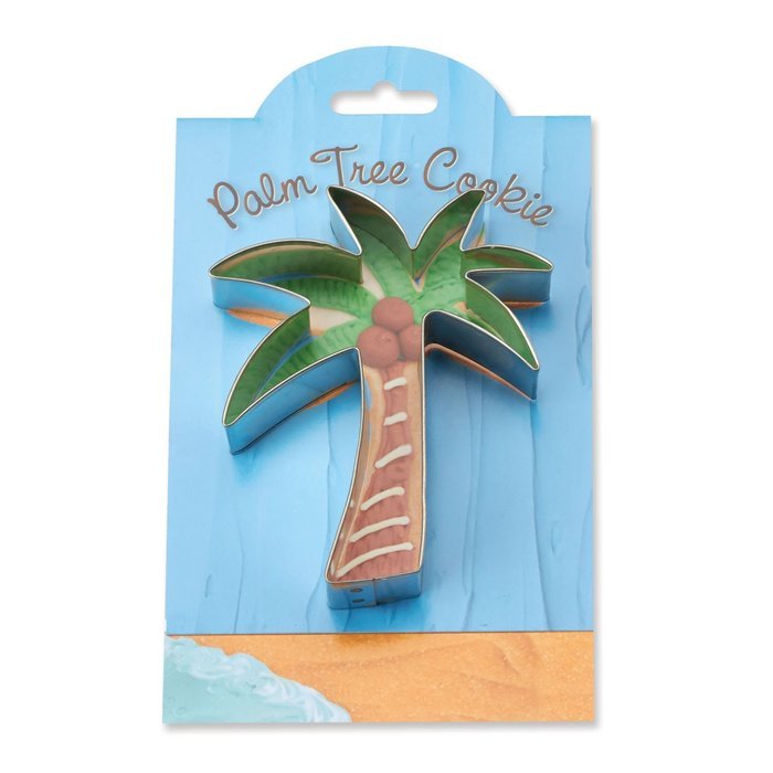 Palm Tree Cookie and Fondant Cutter - Ann Clark - 4.5 Inches - US Tin Plated Steel N5