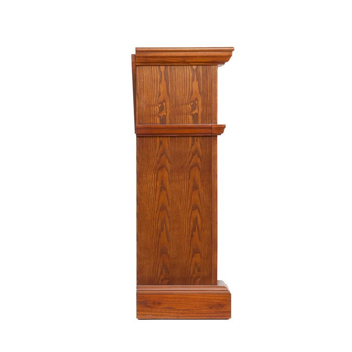 Wood and Slate Mission Oak Electric Fireplace N5