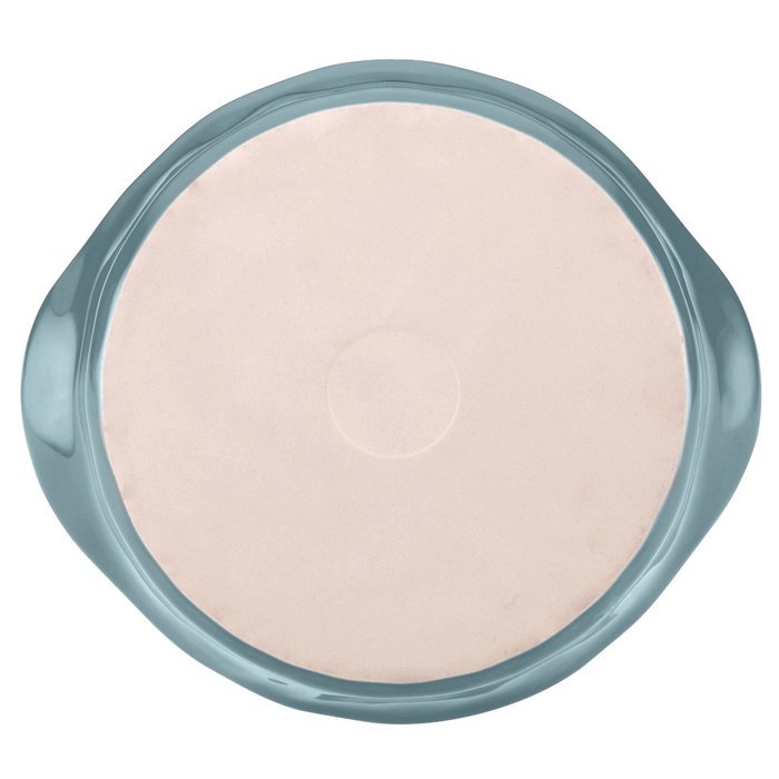 Rachael Ray Cucina Stoneware 3-Piece Round Casserole & Lid Set, Agave Blue N3