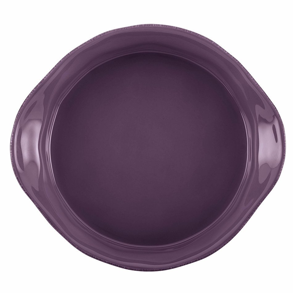 Rachael Ray Cucina Stoneware 3-Piece Round Casserole & Lid Set, Agave Blue N14