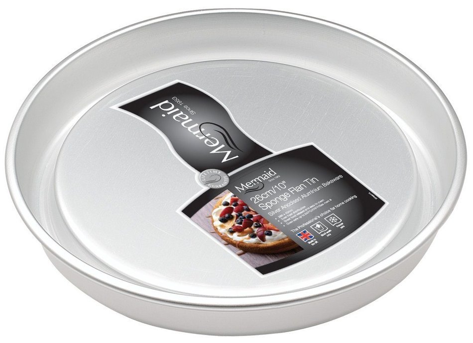 Mermaid M8857 10-inch Sponge Flan Tin N2