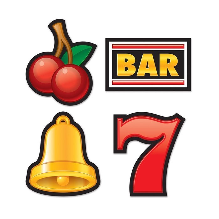Beistle 54218 Slot Machine Cutouts, 16-Inch