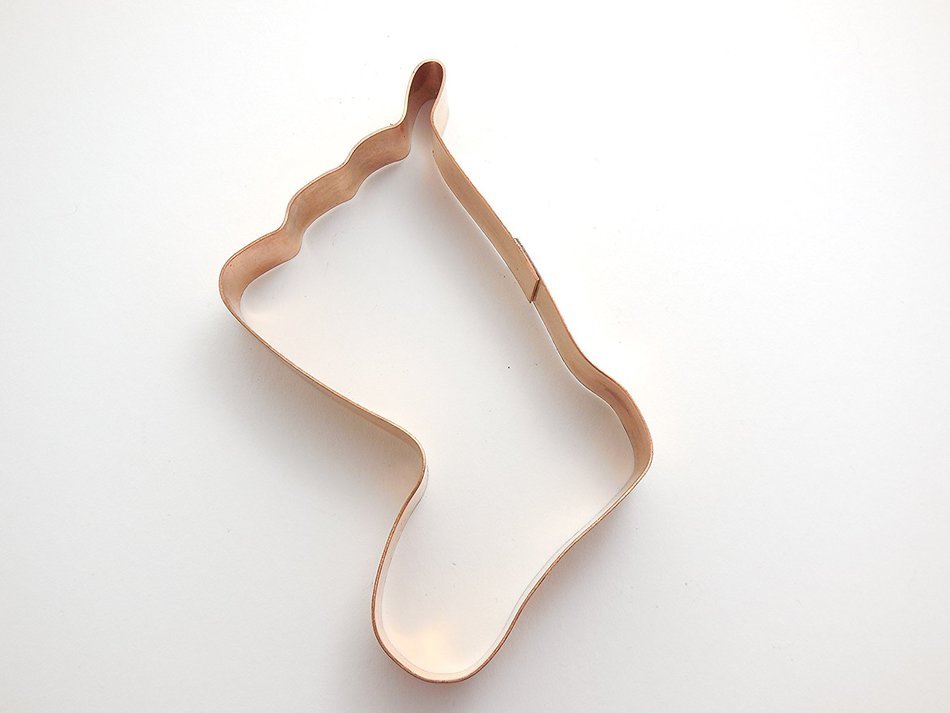 Cute Hanging Christmas Stocking Cookie Cutter N3