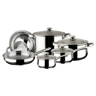 Vesta Stainless Steel Cookware Set by Magefesa, 10-Piece N3