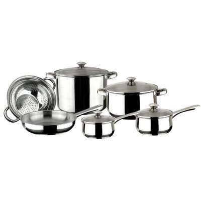 Vesta Stainless Steel Cookware Set by Magefesa, 10-Piece N4