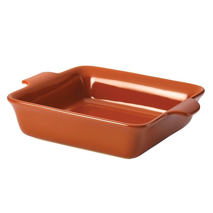 Anolon Vesta Stoneware 9-Inch Square Baker, Persimmon Orange