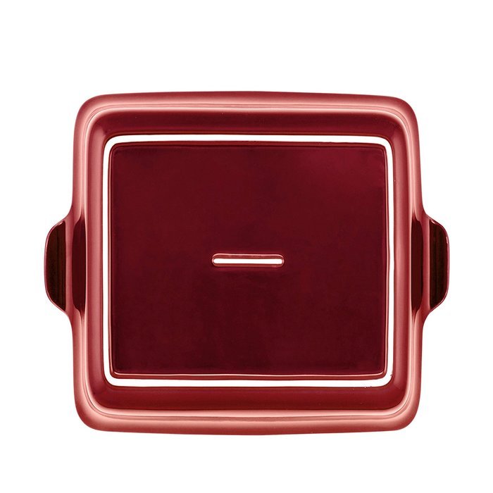 Anolon Vesta Stoneware 9-Inch Square Baker, Persimmon Orange N3