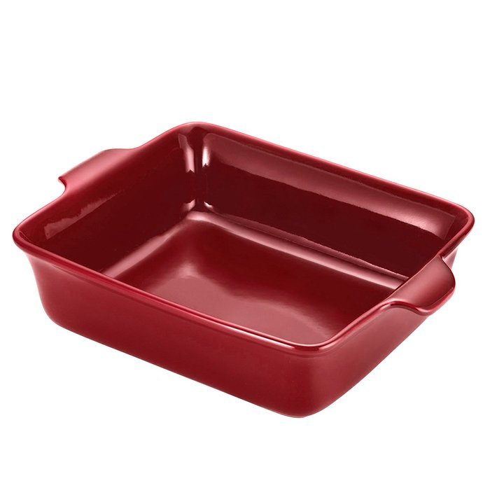 Anolon Vesta Stoneware 9-Inch Square Baker, Persimmon Orange N6