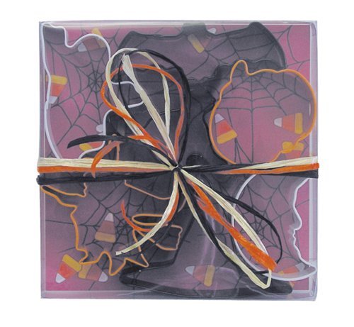 R & M 7 Piece Halloween Cookie Cutter Set with Gift Box, Assorted Colors