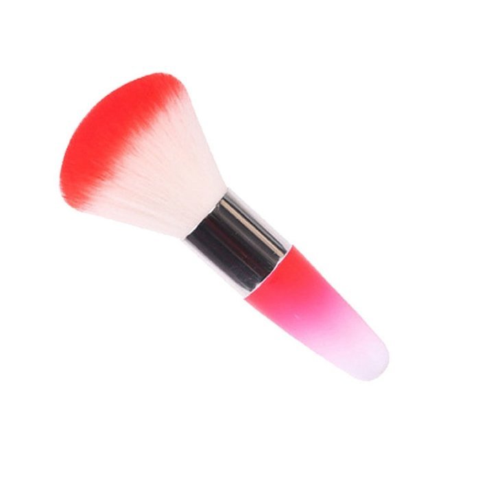 Make Up Brush,Mikey Store Legal Brush Remove Dust Powder For Acrylic Nails Nail And Nail Art Dust Clean (Pink) N5