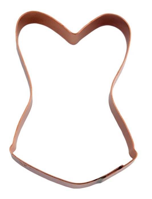 Small Burlesque Corset Bustier Fashion Cookie Cutter