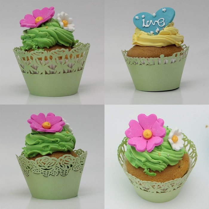 Sophiebella 60-count Green-Cupcake-Wrappers Decorating Supplies for Paper-Baking-Cups for Wedding Holiday - 5... N2
