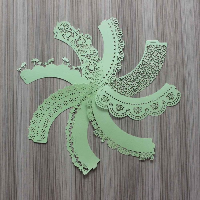 Sophiebella 60-count Green-Cupcake-Wrappers Decorating Supplies for Paper-Baking-Cups for Wedding Holiday - 5... N4