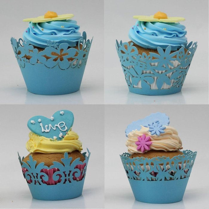 Sophiebella 60-count Green-Cupcake-Wrappers Decorating Supplies for Paper-Baking-Cups for Wedding Holiday - 5... N38