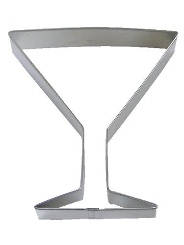 R&M Martini Glass 4" Cookie Cutter in Durable, Economical, Tinplated Steel