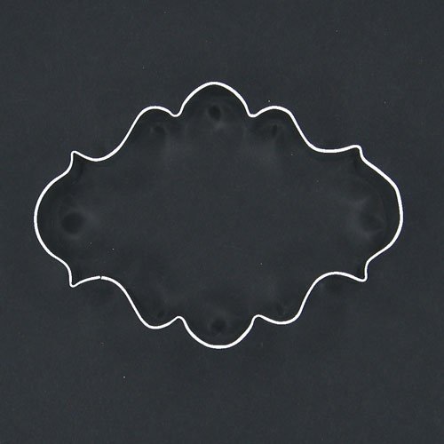 4.25" Fancy Plaque Cookie Cutter for Wedding Party Favor Decor Custom Treats