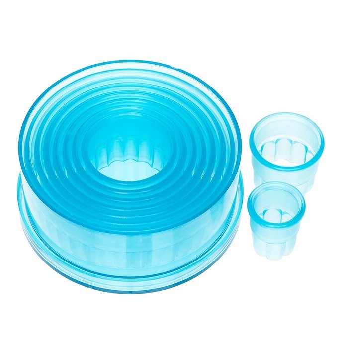 Ateco 5707 7-Piece Fluted Cutter Set, Round