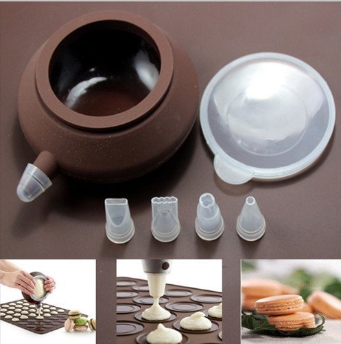 Silicone Macaron Baking Sheet Mat Set Ks46 (Decorating Pen)