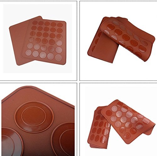 Silicone Macaron Baking Sheet Mat Set Ks46 (Decorating Pen) N11