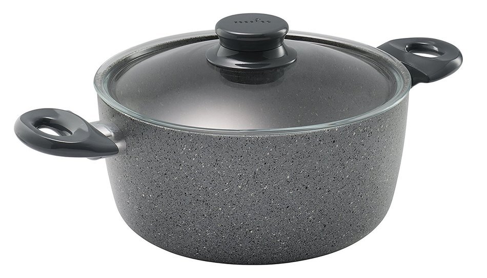 Essenso Neogranite Stone Austin Casserole, Dishwasher Safe, Nonstick Italian Stone Coating, 4.5 Quart N2