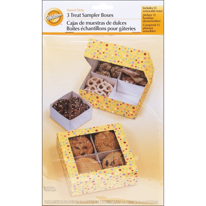 Wilton Kraft 4 Cavity Cupcake Boxes, 3 Count N10
