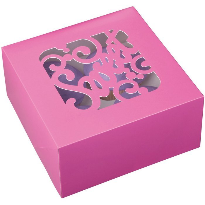 Wilton Kraft 4 Cavity Cupcake Boxes, 3 Count N11