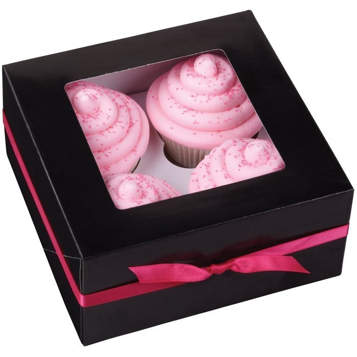 Wilton Kraft 4 Cavity Cupcake Boxes, 3 Count N13