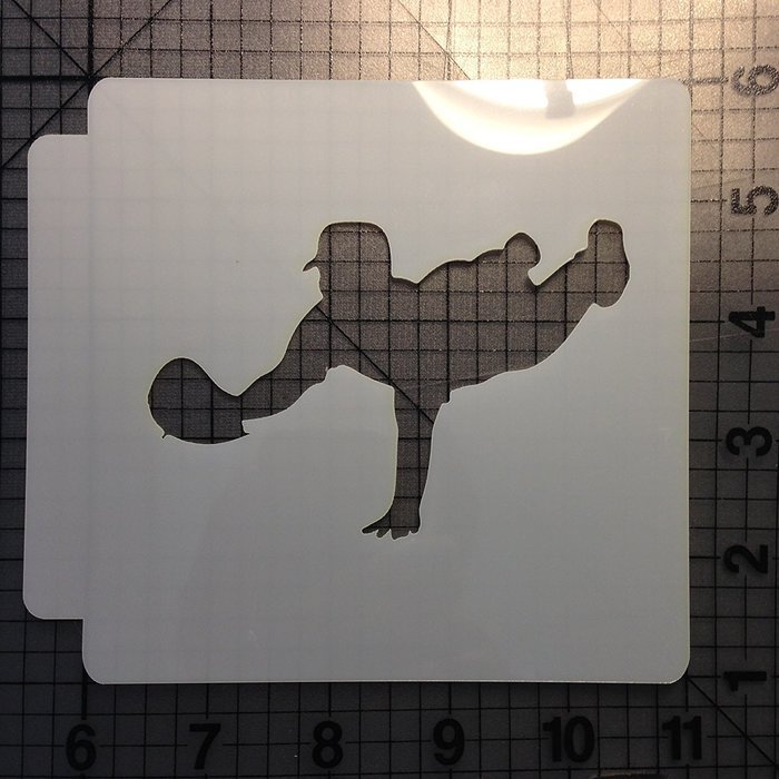Baseball Stencil 101 (3 Inches)