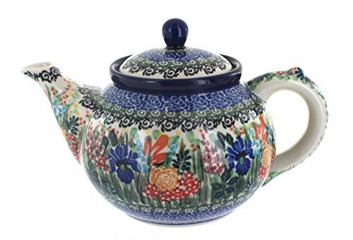 Polish Pottery Summer Blooms Medium Teapot