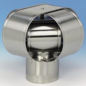 Homesaver 14904 4 Inch HomeSaver Windbeater Stainless Steel Cap 24-ga.